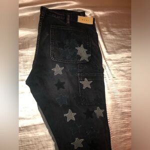 Black & Grey Star Jeans by MNML